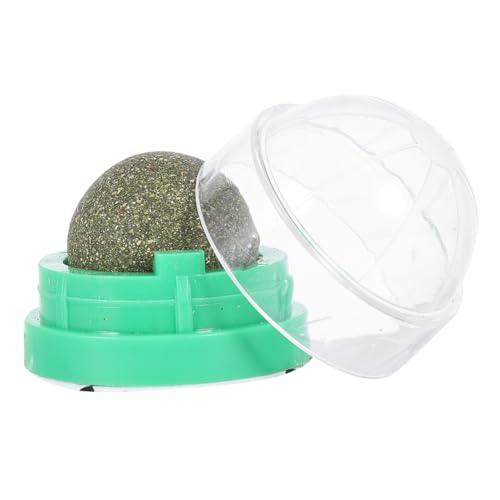 CORHAD 2 STÜCK Rotierender Katzenminze Ball Natürliche Katzenleckerei mit Actinidia Polygama Verdauungsfördernde Katzensnacks Langlebig Spielerisch Zähne Reinigen Vitaminreich Grün von CORHAD