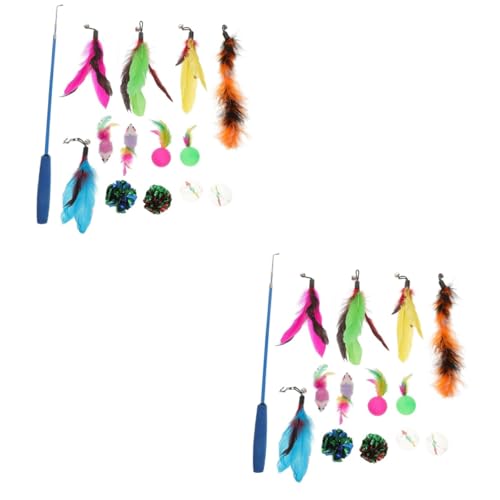 CORHAD 2 Sets Interaktives Katzenspielzeug Zum Necken Leichtes Flexibles Katzenspielzeug Nachfüllpackungen Für Hauskatzen CORHAD 2 Sets Interaktives Katzenspielzeug Zum Necken Leichtes Flexibles Katzenspielzeug Nachfüllpackungen Für Hauskatzen von CORHAD