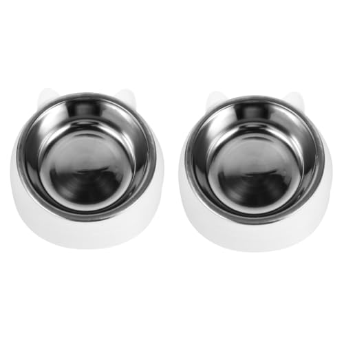 CORHAD 2 Sets Erhöhte Futternapf Für Katzen Edelstahl Katzenfutternapf Gekipptes Design CORHAD 2 Sets Erhöhte Futternapf Für Katzen Edelstahl Katzenfutternapf Gekipptes Design von CORHAD