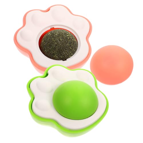 CORHAD 2 Sets Pfotenabdruck Katzenminze Schöner Katzenminze Ball Kätzchen Spielzeug Katzenminze Ball Spielzeug Katzenminze Ball Drehbares Katzenminze Spielzeug CORHAD 2 Sets Pfotenabdruck Katzenminze Schöner Katzenminze Ball Kätzchen Spielzeug Katzenminze Ball Spielzeug Katzenminze Ball Drehbares Katzenminze Spielzeug von CORHAD
