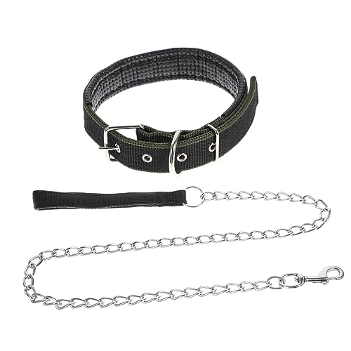 CORHAD Haustierhalsband-Set Hundehalsband Mit Kette Weiches Material Haustierhalsbänder Für 7 5–30 Kg von CORHAD