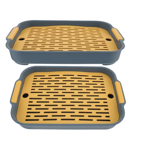 CORHAD 2 Stück Teiliges Kaninchen Toiletten Rechteckig Ausbruchsichere Kleintier Toilette mit Gitterboden Geeignet für Meerschweinchen Hamster Chinchilla und Kleine Haustiere Kompakt und CORHAD 2 Stück Teiliges Kaninchen Toiletten Rechteckig Ausbruchsichere Kleintier Toilette mit Gitterboden Geeignet für Meerschweinchen Hamster Chinchilla und Kleine Haustiere Kompakt und von CORHAD