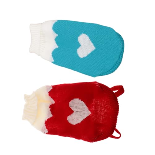 CORHAD 2 Stück Winter-katzenpullover, Mantel, Warme Kleidung Für Kaltes Wetter, Gestrickte Herzen, Hundepullover Für Kätzchen, Kleine Hunde, Zum Tragen Im Innen- Und Außenbereich CORHAD 2 Stück Winter-katzenpullover, Mantel, Warme Kleidung Für Kaltes Wetter, Gestrickte Herzen, Hundepullover Für Kätzchen, Kleine Hunde, Zum Tragen Im Innen- Und Außenbereich von CORHAD