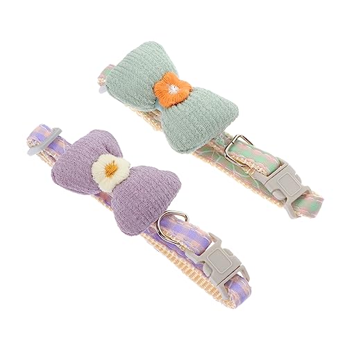 CORHAD Atmungsaktives Katzenhalsband mit Schleife für Kätzchen Verstellbare Größe und Dekorative Muster für Haustiere CORHAD Atmungsaktives Katzenhalsband mit Schleife für Kätzchen Verstellbare Größe und Dekorative Muster für Haustiere von CORHAD