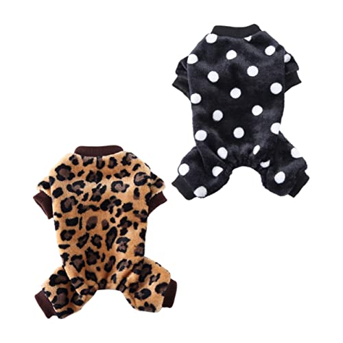 CORHAD 2 Stücke Hund Pyjamas Haustier Hund Jumpsuit Atmungsaktiv 4 Beine Kleidung Haustier Kleidung von CORHAD