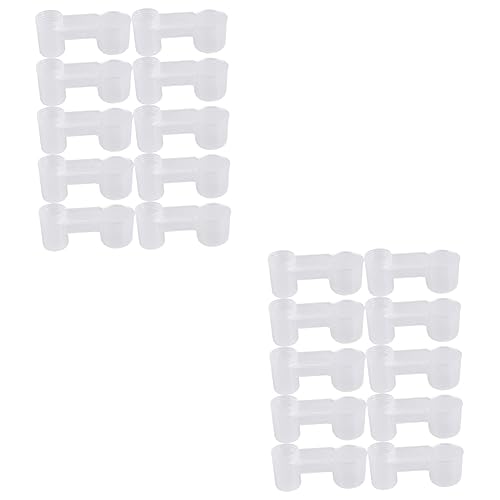 CORHAD 2 Sets Vogeltränke Automatische Wasserzufuhr Aus Kunststoff An Der/im Käfig Befestigt Für Papageien Wellensittiche Nymphensittiche 10 Stück * 2 CORHAD 2 Sets Vogeltränke Automatische Wasserzufuhr Aus Kunststoff An Der/im Käfig Befestigt Für Papageien Wellensittiche Nymphensittiche 10 Stück * 2 von CORHAD