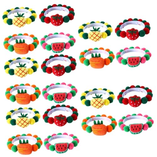 CORHAD 5sets Hund Zubehör Festliche Haustier Katze Kragen Kätzchen Obst Neck Strap Für Urlaub Spaß 4 Stücke * 5 CORHAD 5sets Hund Zubehör Festliche Haustier Katze Kragen Kätzchen Obst Neck Strap Für Urlaub Spaß 4 Stücke * 5 von CORHAD