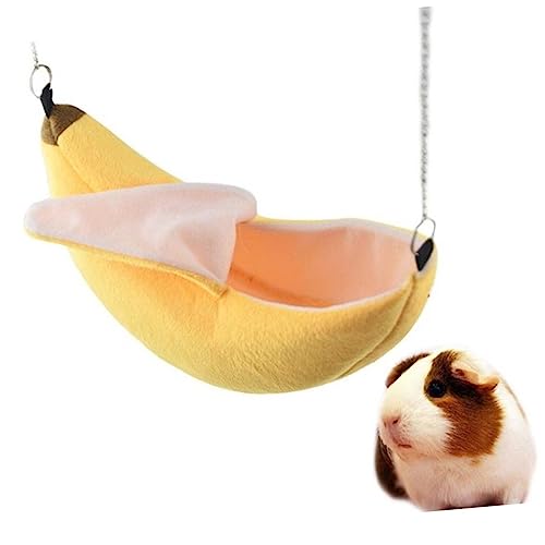 CORHAD Hängematte Bett Für Haustiere 2 Stücke Haustier Bett Banana Form Warme Hamster Für von CORHAD