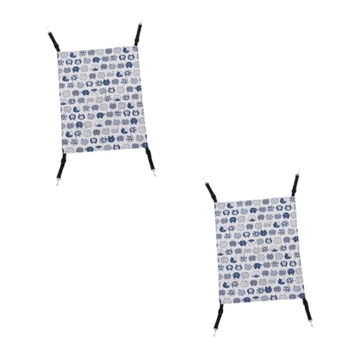 CORHAD 2 Stücke Katze Bett Hängematte Indoor Katzen 2 Größen Leinen Material Einfach Installieren Waschbar Präsentieren von CORHAD