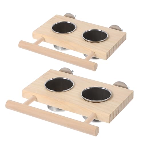 CORHAD Papageien-futternapf-Set Edelstahl Vogelkäfig-zubehör Mit Abnehmbaren Futternäpfen Und Ständer Für Vögel CORHAD Papageien-futternapf-Set Edelstahl Vogelkäfig-zubehör Mit Abnehmbaren Futternäpfen Und Ständer Für Vögel von CORHAD