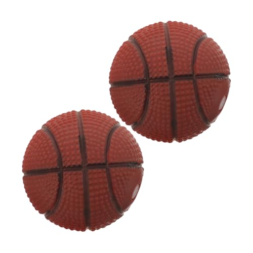 CORHAD 2Stücke Basketball Interaktiver Quietscher Ball für Kleine aus Sicherem Zahnreinigung und Spielspaß und Langlebig Fördert CORHAD 2Stücke Basketball Interaktiver Quietscher Ball für Kleine aus Sicherem Zahnreinigung und Spielspaß und Langlebig Fördert von CORHAD