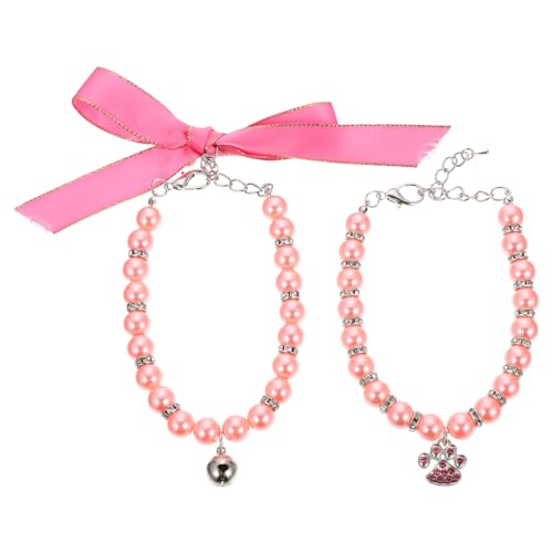 CORHAD 2stücke Katzenhalsband Für Haustierhalsring Welpenperlenkette Dekoratives Partyaccessoire Fotografieprop CORHAD 2stücke Katzenhalsband Für Haustierhalsring Welpenperlenkette Dekoratives Partyaccessoire Fotografieprop von CORHAD