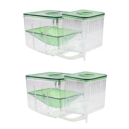 CORHAD 2stücke Selbstgeführte Incubator Box Isolationsbox Für Fischzucht Transparentes Aufzuchtbecken Für Aquarien Schützt Jungfische Vor Erwachsenen Verbessert Überlebensrate Von von CORHAD
