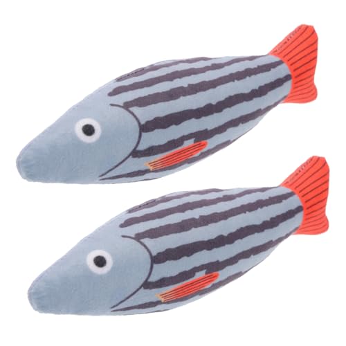 CORHAD 2pcs Simulation Fischspielzeug Kätzchen Katzenfische Kauen Spielzeugkatze Zähne Reinigung Spielzeugkätzchen Necken Spielzeug CORHAD 2pcs Simulation Fischspielzeug Kätzchen Katzenfische Kauen Spielzeugkatze Zähne Reinigung Spielzeugkätzchen Necken Spielzeug von CORHAD