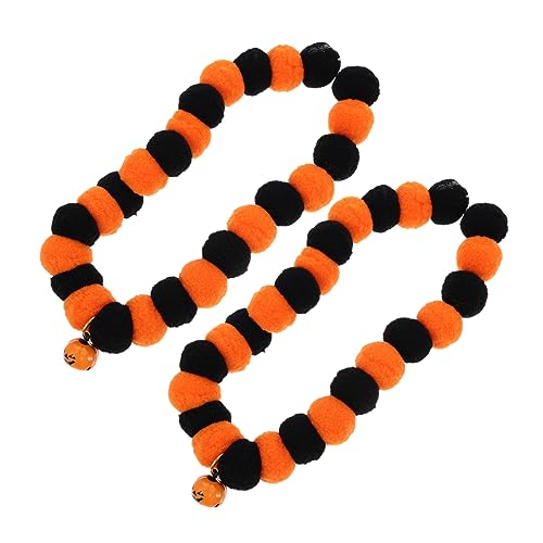 CORHAD 2stücke Katzenhalsband Mit Kürbisglocken Verstellbares Halloween- Für Haustiere Für Partys Und Besondere Anlässe Bequem Und Stilvoll Für Und Kätzchen von CORHAD
