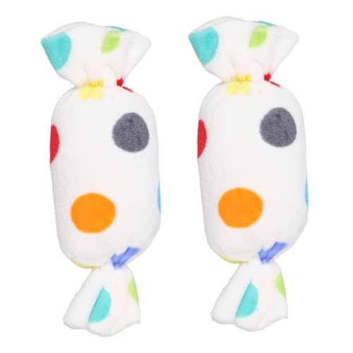 CORHAD Hundespielzeug für Hunde 2 Stück quietschendes Kauspielzeug weiches Plüschspielzeug in Cartoon-Bonbon-Form für Welpen CORHAD Hundespielzeug für Hunde 2 Stück quietschendes Kauspielzeug weiches Plüschspielzeug in Cartoon-Bonbon-Form für Welpen von CORHAD