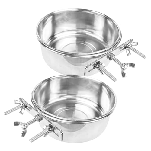 CORHAD 2st Hundefutternapf Haustiernapf Multifunktional Kiste Wassernapf Für Hunde Verschleißfester Kätzchennapf Kätzchen-wassernapf Schüsseln Für Katzenkäfige Hundenapf Rostfreier Stahl von CORHAD