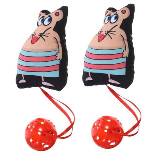 CORHAD Katzenspielzeug 2 Stück Katzenspielzeug Weiches Plüsch Mäuse Glocke Haustierspielzeug Zum Kratzen CORHAD Katzenspielzeug 2 Stück Katzenspielzeug Weiches Plüsch Mäuse Glocke Haustierspielzeug Zum Kratzen von CORHAD