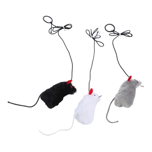CORHAD Rollendes Katzenspielzeug Mit Quietschgeräuschen 3 Stück Plüschmaus Katzenspielzeug Für Bewegung Zufällige Farbe CORHAD Rollendes Katzenspielzeug Mit Quietschgeräuschen 3 Stück Plüschmaus Katzenspielzeug Für Bewegung Zufällige Farbe von CORHAD