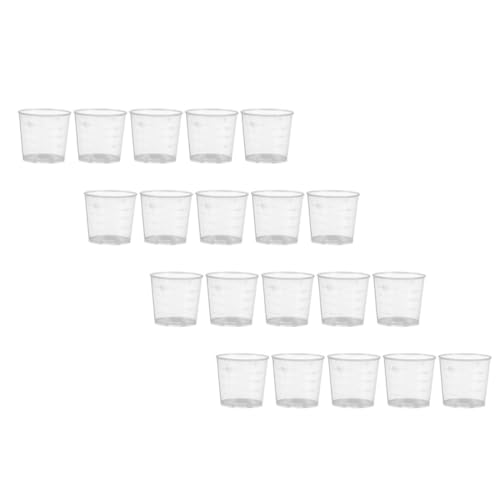 CORHAD 20 Ml Messbecher Für Reptilienfutter 30-teiliges Futternapf-Set Nicht Stabil Einfach Zu Messen Für Reptilien von CORHAD