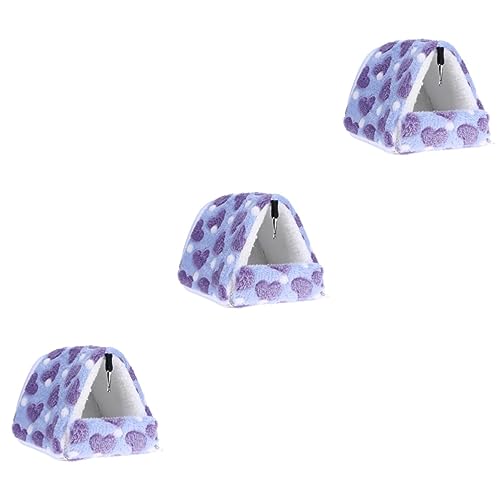 CORHAD 3stücke Detachable Hamster Nest Für Kleine Tiere Warmes Abnehmbares Baumwollbett Für Hamster Und Igel Gemütlicher Schlafplatz Für Haustiere von CORHAD