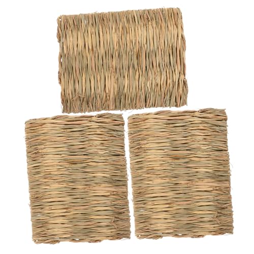 CORHAD Sitzkissen 3St Kleine Tierkrugmatte Geflochtenes Kaninchenstrohbett Hasenbett Hasen zubehör Schlafkissen CORHAD Sitzkissen 3St Kleine Tierkrugmatte Geflochtenes Kaninchenstrohbett Hasenbett Hasen zubehör Schlafkissen von CORHAD