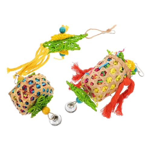 CORHAD Vögel Spielzeug Papageien Kauspielzeug Set 3-teilig Vogelspielzeug Papageienkäfig Zubehör Sicheres Verschleißfestes Material CORHAD Vögel Spielzeug Papageien Kauspielzeug Set 3-teilig Vogelspielzeug Papageienkäfig Zubehör Sicheres Verschleißfestes Material von CORHAD
