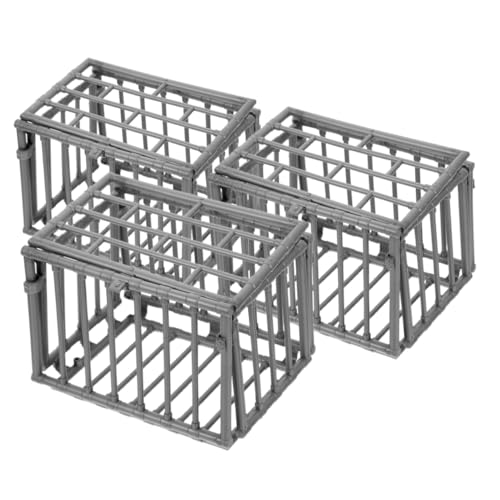 CORHAD 3 Stücke Meerschweinchen Ratte Käfig Modell Mini Kunststoff Spielzeug Lagerung Dekorative Miniatur Dekorative Mini Spielzeug von CORHAD