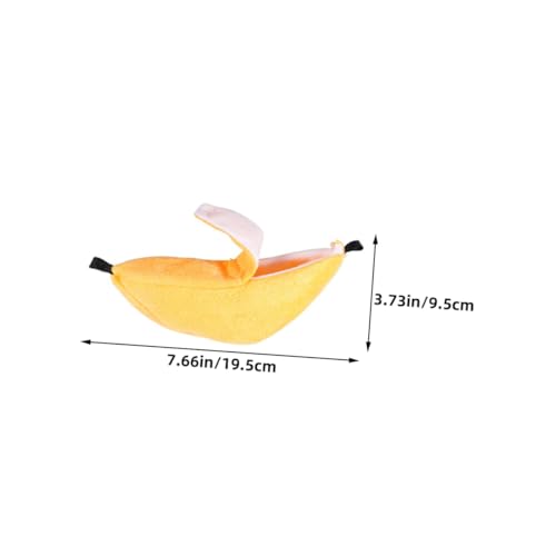 CORHAD 4 Kleintier Banane Warmes Baumwollbett für Hamster Chinchilla Frettchen und Kleine Haustiere Platzsparendes Einfach zu Reinigendes Schlafhaus CORHAD 4 Kleintier Banane Warmes Baumwollbett für Hamster Chinchilla Frettchen und Kleine Haustiere Platzsparendes Einfach zu Reinigendes Schlafhaus von CORHAD
