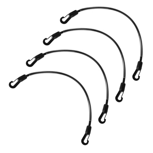 CORHAD 4 Stück Beingurte für Pferdedecken elastischer Schweifriemen Reparaturband für Pferdedecken Ersatz-Elastikbänder Deckengurte Tragen elastische Pferdedeckengurte Nylon- Schwarz von CORHAD