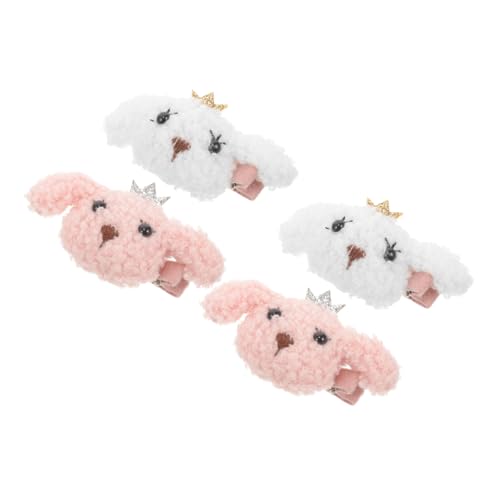 CORHAD 4 Stück Teiliges Niedliche Welpen haarklammern aus Sichere Pet Hair Accessories Feste Clips für Kleine Hunde und Katzen Dekorativ und Langlebig für Alltag und Party von CORHAD