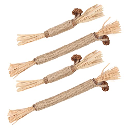 CORHAD Beißspielzeug-Set Für Katzen Im Innenbereich 2 X Brot 2 X Holzstäbchen Beißspielzeug Für Kätzchen Für Den Kauspaß des Haustiers CORHAD Beißspielzeug-Set Für Katzen Im Innenbereich 2 X Brot 2 X Holzstäbchen Beißspielzeug Für Kätzchen Für Den Kauspaß des Haustiers von CORHAD