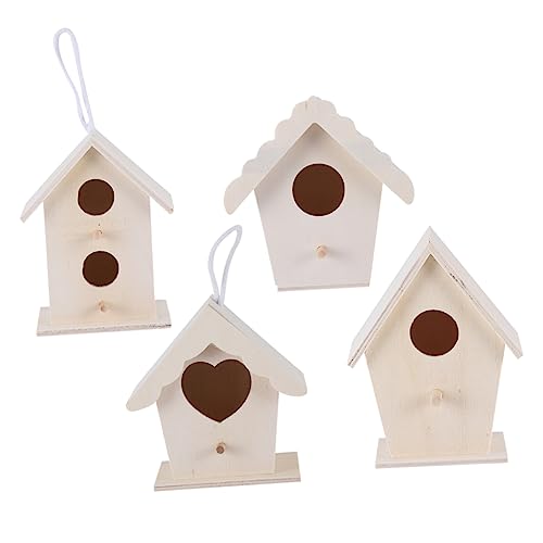 CORHAD 4Stücke DIY Holz Vogelhaus Teiliges Nistkasten für Garten Herzform Layer Zartes Holzdekor für Kreative Mikrolandschaften CORHAD 4Stücke DIY Holz Vogelhaus Teiliges Nistkasten für Garten Herzform Layer Zartes Holzdekor für Kreative Mikrolandschaften von CORHAD