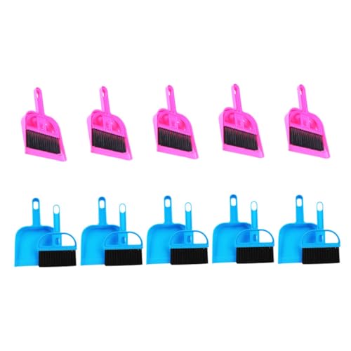 CORHAD 5 Sets Reinigungswerkzeug Für Haustiere Kaninchenkäfige Reptilienkäfigreiniger Mini Kehrschaufel Und Bürste Chinchillas Käfigreiniger Kleintierkäfig Dekoration von CORHAD