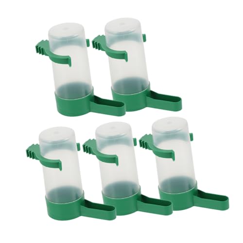 CORHAD Wasserspender Papagei 5 Stück Vogel Trinkbrunnen Nymphensittich Wasserbehälter Heimtierbedarf Automatischer Vogelfutterspender Wasserspender Für Vogelwasser Trinkspender Taubenwassertrinker von CORHAD