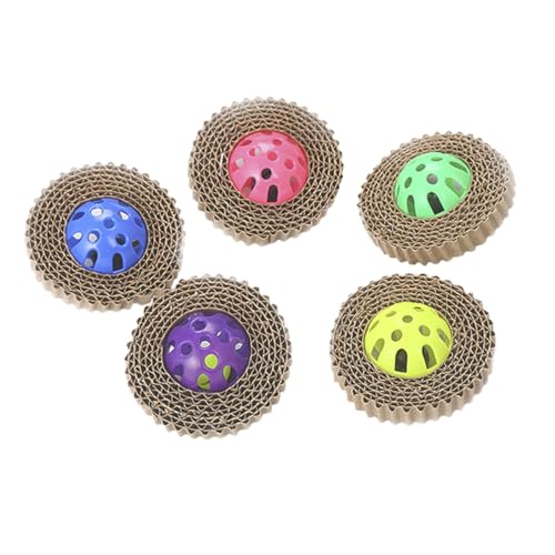 CORHAD 5 Stücke Katze Interaktive Spielzeug Katze Mahlen Spielzeug Kätzchen Kratzbrett Mit Glocke Katze Relief Stress Spielzeug CORHAD 5 Stücke Katze Interaktive Spielzeug Katze Mahlen Spielzeug Kätzchen Kratzbrett Mit Glocke Katze Relief Stress Spielzeug von CORHAD