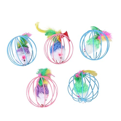 CORHAD 5St Katzenspielzeug Katzenkäfig Plüschtiere Katzenbälle Spielzeug für Haustiere Spielzeug für Katzen Interactive cat Toy Käfig- -Kugel Katze spielt Bälle künstlicher Plüsch CORHAD 5St Katzenspielzeug Katzenkäfig Plüschtiere Katzenbälle Spielzeug für Haustiere Spielzeug für Katzen Interactive cat Toy Käfig- -Kugel Katze spielt Bälle künstlicher Plüsch von CORHAD