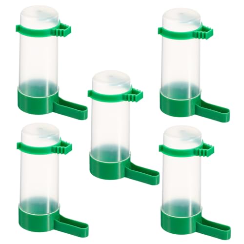 CORHAD 5Stücke Teiliges Vogeltrinker Mit Automatischem Wasserspender Für Kleine Langlebige Kunststoffschalen Für Wellensittiche Nymphensittiche Reinigen von CORHAD