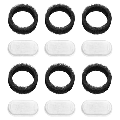 CORHAD 6 Sätze Katzenbrunnenfilter für Haustier Trinkbrunnen Aktivkohle Schaumfilter zur Effektiven Wasserreinigung Einfache Installation Geeignet für Katzen und Kleine Hunde CORHAD 6 Sätze Katzenbrunnenfilter für Haustier Trinkbrunnen Aktivkohle Schaumfilter zur Effektiven Wasserreinigung Einfache Installation Geeignet für Katzen und Kleine Hunde von CORHAD