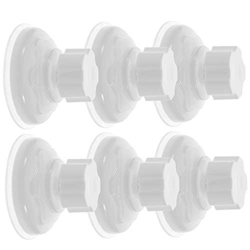 CORHAD Abs-Material 6er-Pack Schildkröten-sitzstange Cup Vögel Fenster-sitzstange Aquarium-zubehörknopf Weiß Große Reptilien-hängematte von CORHAD