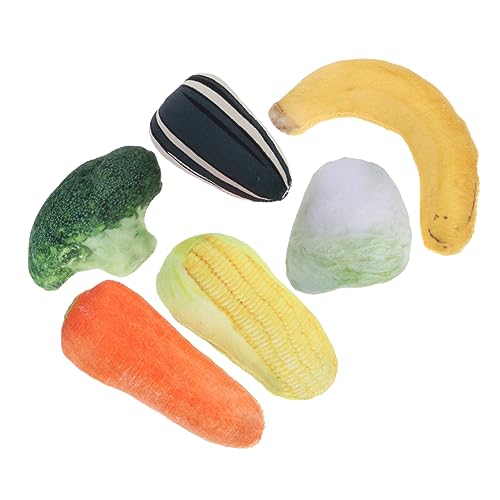 CORHAD 6-teiliges Katzenspielzeug-Set Haustierspielzeug Realistisches Gemüse-kätzchen-Teaser-Spielzeug Zum Spielen CORHAD 6-teiliges Katzenspielzeug-Set Haustierspielzeug Realistisches Gemüse-kätzchen-Teaser-Spielzeug Zum Spielen von CORHAD