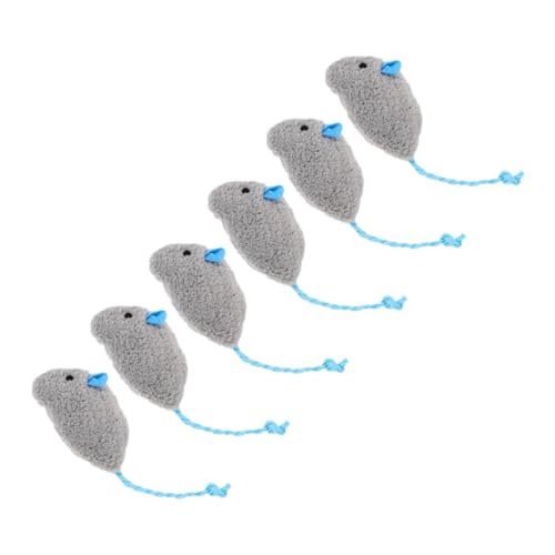 CORHAD 6pcs Plüsch Mäuse Geformtes Spielzeug Katzenminze Gefülltes Katzenspielzeug Interaktive Mäuse Katzenspielzeug CORHAD 6pcs Plüsch Mäuse Geformtes Spielzeug Katzenminze Gefülltes Katzenspielzeug Interaktive Mäuse Katzenspielzeug von CORHAD