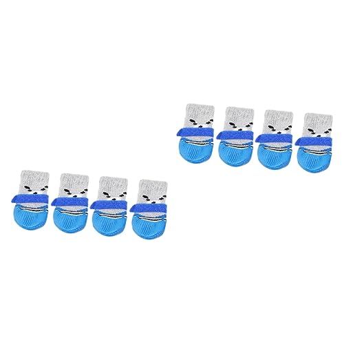 CORHAD 8 STK Haustiersocken Hundepfotenschutz Hundesocken für große Hunde Welpensocken rutschfeste Hundesocken Socken für Katzen Cartoon-Hundesocken Baumwollsocken für Haustiere Blue CORHAD 8 STK Haustiersocken Hundepfotenschutz Hundesocken für große Hunde Welpensocken rutschfeste Hundesocken Socken für Katzen Cartoon-Hundesocken Baumwollsocken für Haustiere Blue von CORHAD