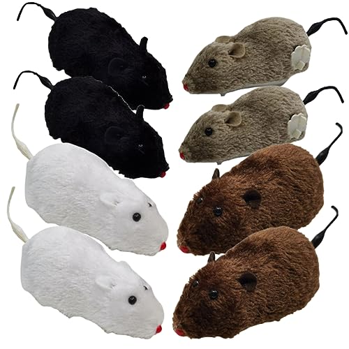 CORHAD Katzenspielzeug Mäuse für Hauskatzen Aufziehmaus Bewegliches interaktives Spielset 8-TLG CORHAD Katzenspielzeug Mäuse für Hauskatzen Aufziehmaus Bewegliches interaktives Spielset 8-TLG von CORHAD