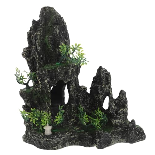 CORHAD Aquarium Dekoration Resin Felsen Simulation Stein Versteck für Fische und Garnelen Sicheres Versteck im Fischbecken Landschaft Ornament aus Langlebigem Kunstharz von CORHAD