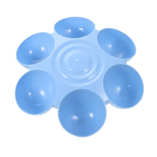 CORHAD Multifunktionale Futterschale Für Haustiere Blumenform Separate Fächer Für Futter Und Wasser Für Katzen Und Welpen rutschfest Elegantes Design von CORHAD