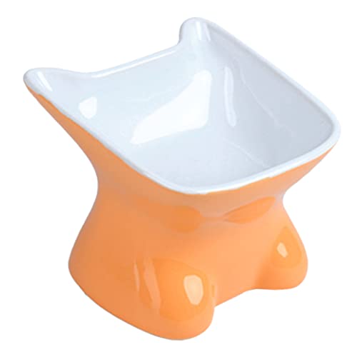 CORHAD Futternapf für Katzen aus Keramik schräger Mund Schutznapf für Hunde und Katzen Orange 9 7 x 10 8 x 11 5 cm CORHAD Futternapf für Katzen aus Keramik schräger Mund Schutznapf für Hunde und Katzen Orange 9 7 x 10 8 x 11 5 cm von CORHAD