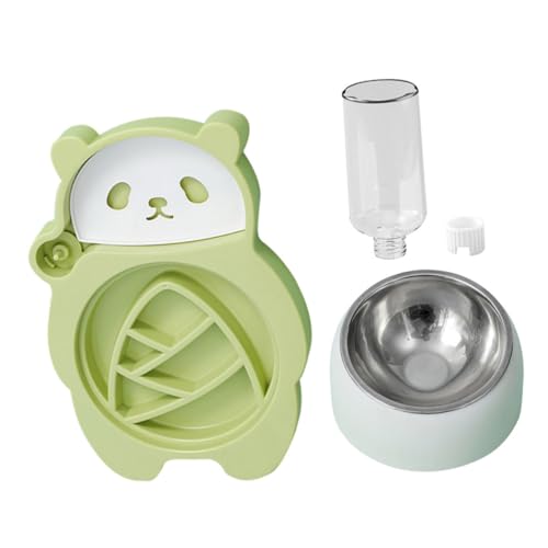CORHAD Futternapf Aus Edelstahl Für Haustiere Wassernapf Für Hunde Mit Doppelfunktion Langsame Fütterung Automatischer Wasserspender Für Haustiere Panda-Design Einfache Reinigung CORHAD Futternapf Aus Edelstahl Für Haustiere Wassernapf Für Hunde Mit Doppelfunktion Langsame Fütterung Automatischer Wasserspender Für Haustiere Panda-Design Einfache Reinigung von CORHAD