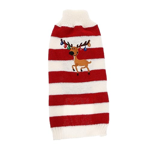CORHAD Hundeweihnachtspullover große gestrickter Pullover für Haustiere Katzenkleidung Abs Kleiner Hundepullover Kleider Weihnachtskleidung für Haustiere Hündchen Hundekleidung von CORHAD
