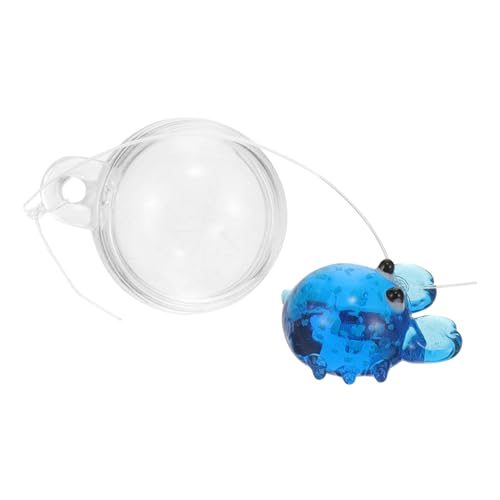 CORHAD Glas-fischglas-deko Schwimmender Nachtleuchtender Krabbenanhänger Aquarium Ornamente für Fischbecken Teich Dekoration Lebensecht und Farbenfroh von CORHAD